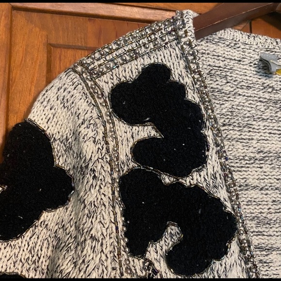 Anthropologie Knitted & Knotted Beaded Cardigan S - Picture 4 of 8